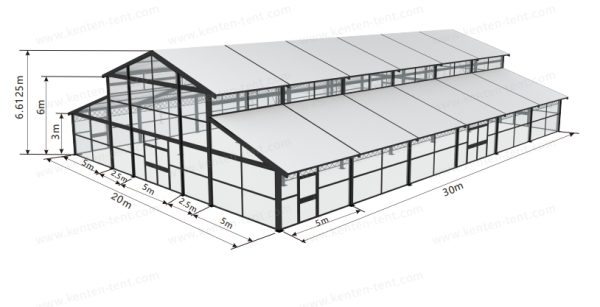 20m x 30m x 3m Atrium Tent