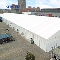 large outdoor big white trade show tent