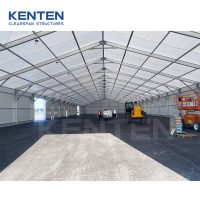 Large insulated temporary warehouse tent