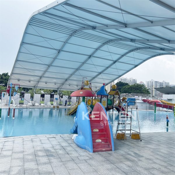 Aluminum Alloy Curved Pool Shade Tent