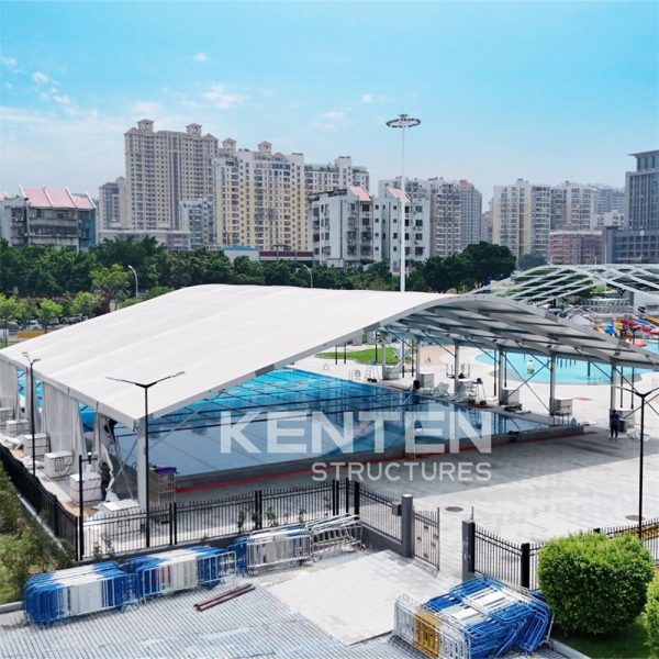 Aluminum Alloy Curved Pool Shade Tent