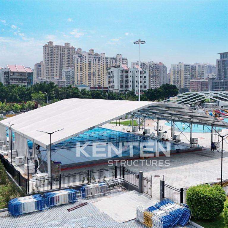 Aluminum Alloy Curved Pool Shade Tent