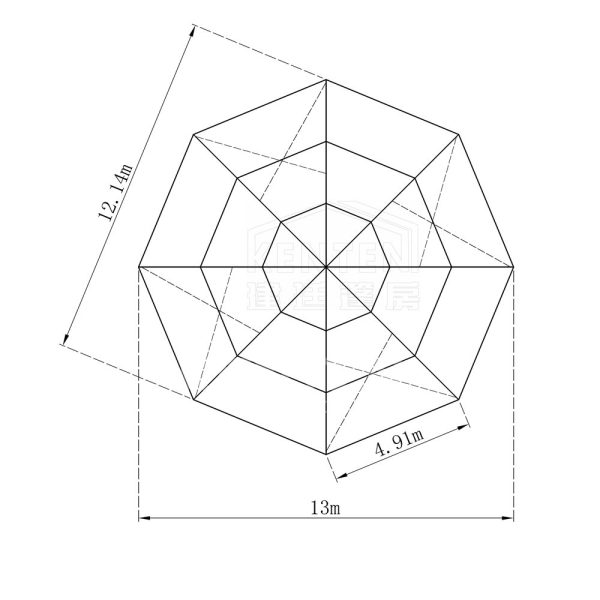 8 Sided Polygon Tent