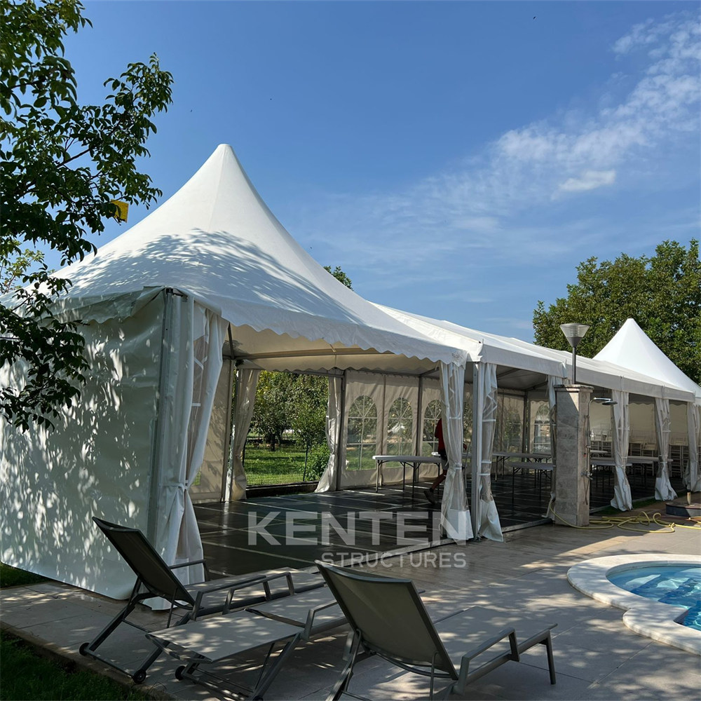 Restaurant tent exterior