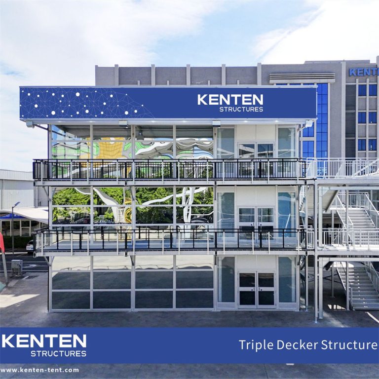 Triple decker structure tent