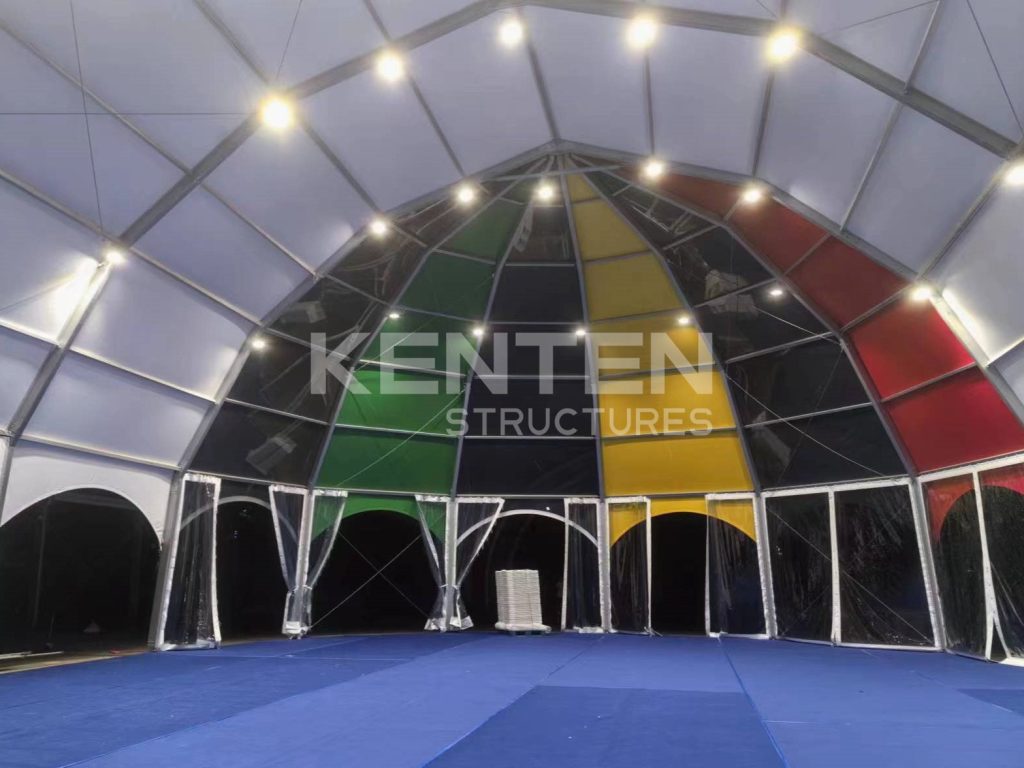 igloo structure tent night effect
