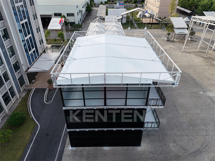 three-story tent
