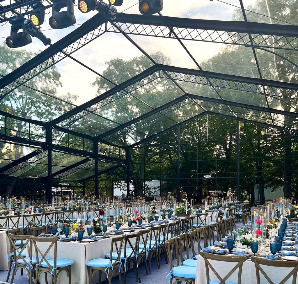 atrium tent for wedding