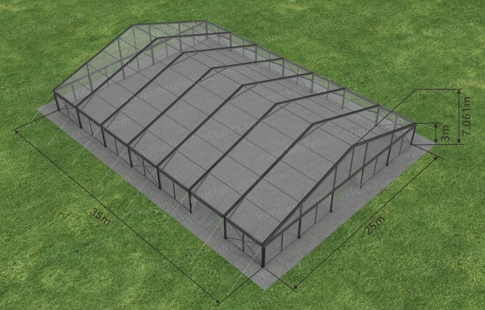 Transparent PVC Cover for event tent