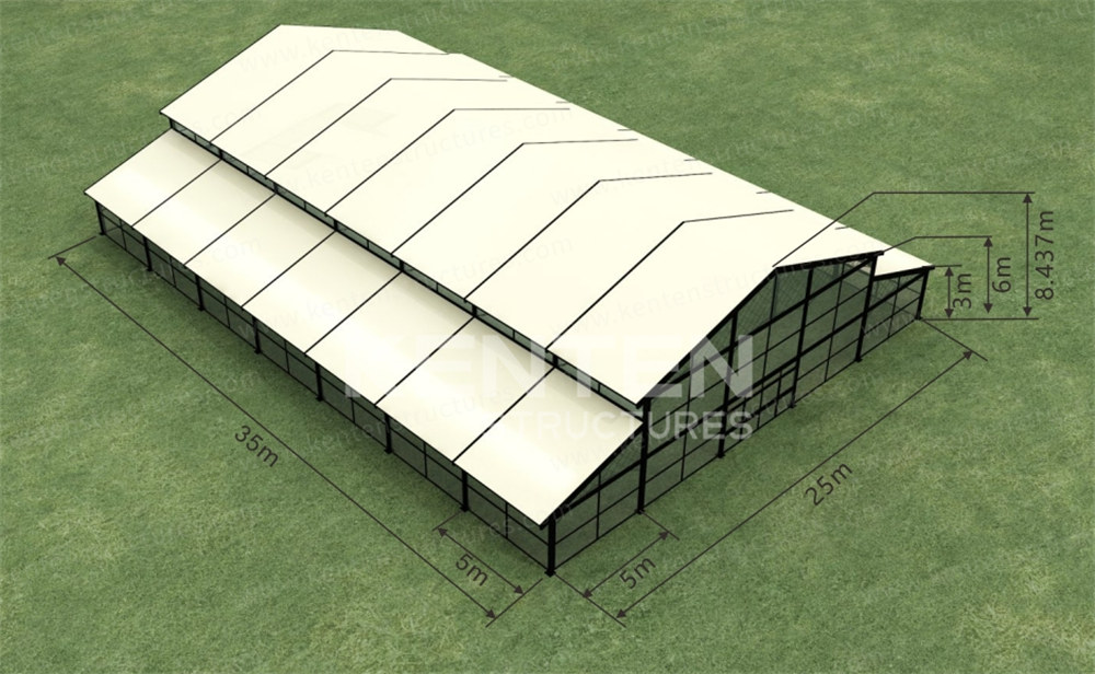 25×35×3m Beige Atrium Tent