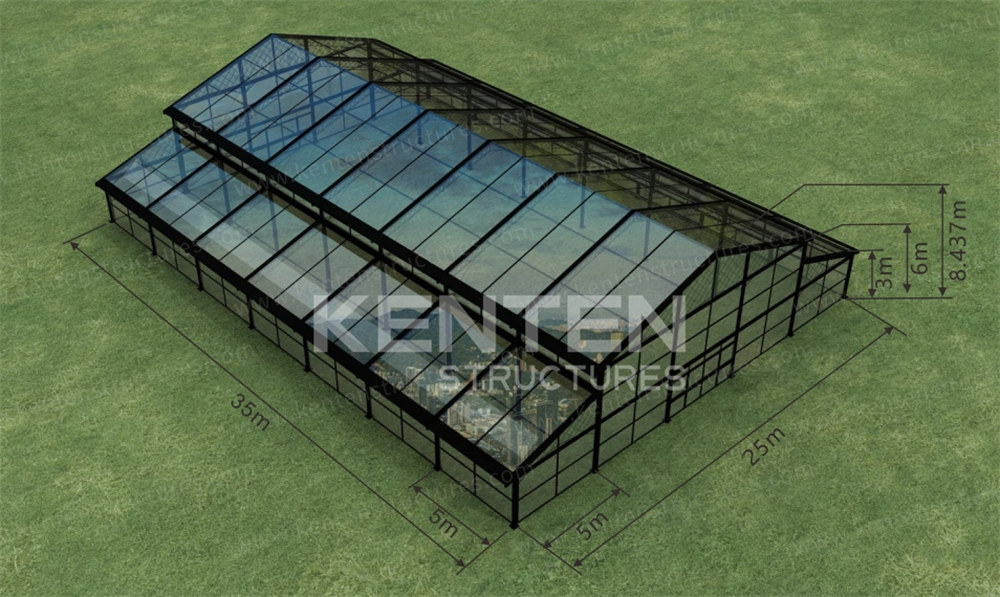 25×35×3m Fully Transparent Atrium Tent: The Glasshouse of Outdoor Events