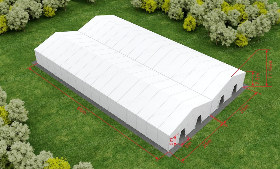 25x80x7.5m tent