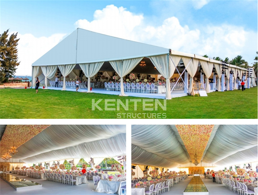 Clear span structure tent