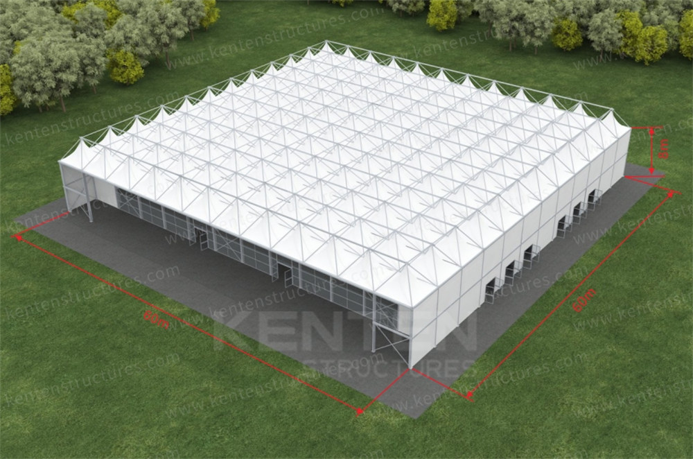 60x60x8m Pyramid Structure Tent