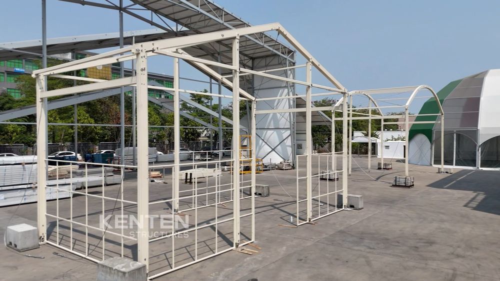 10m Warm Beige A Structure Tent