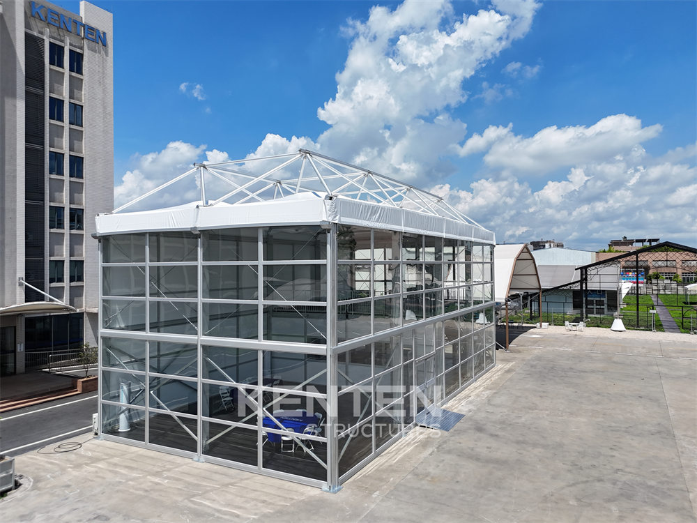 Double-Decker Pyramid Structure Tent