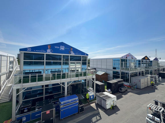 Double-decker tent VIP office area and rest area