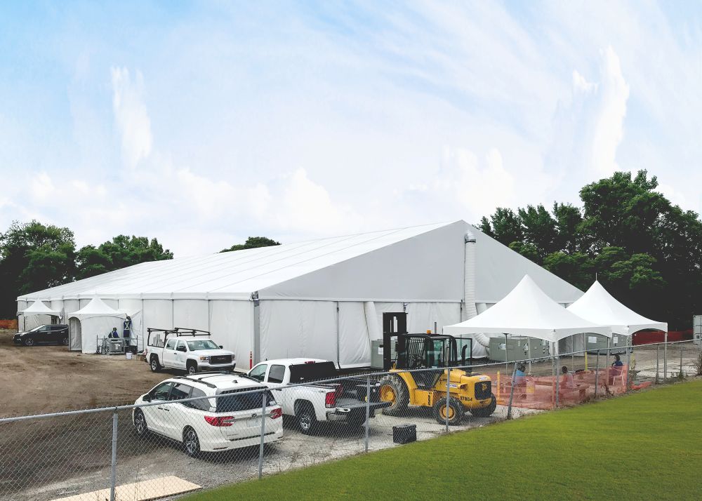 30x55m warehouse/storage tent