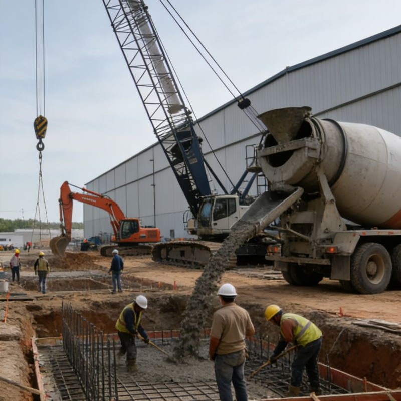 Concrete Warehouse Construction Speed