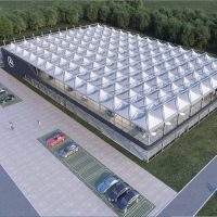 Pyramid Structure for Brand Showrooms