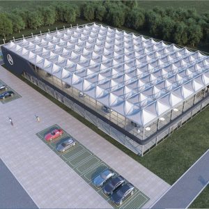 Pyramid Structure for Brand Showrooms