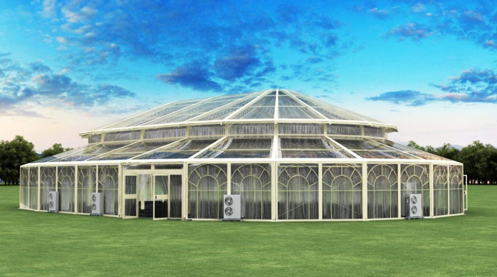 25m x 35m Atrium Tent for Luxury Events & Semi-Permanent Venues ...