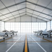A-Frame Aluminum Alloy Aircraft Hangar Tent