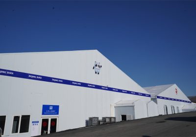 KENTEN structural tents used during the Beijing Winter Olympics.