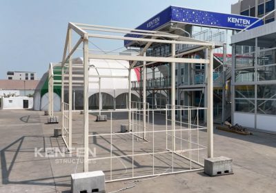 Beige aluminum alloy atrium tent is the best choice for high-end weddings
