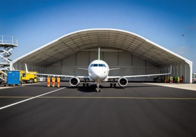 Curved Aluminum Alloy Hangar
