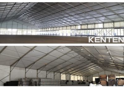 Temporary warehouse tents