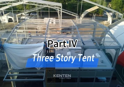 three-story tent